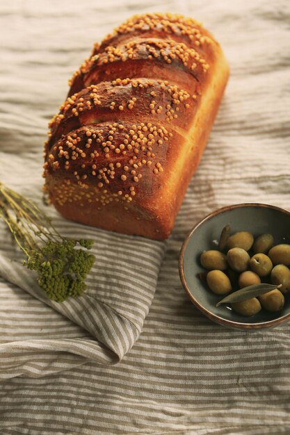 delizioso pane da forno estetico naturale