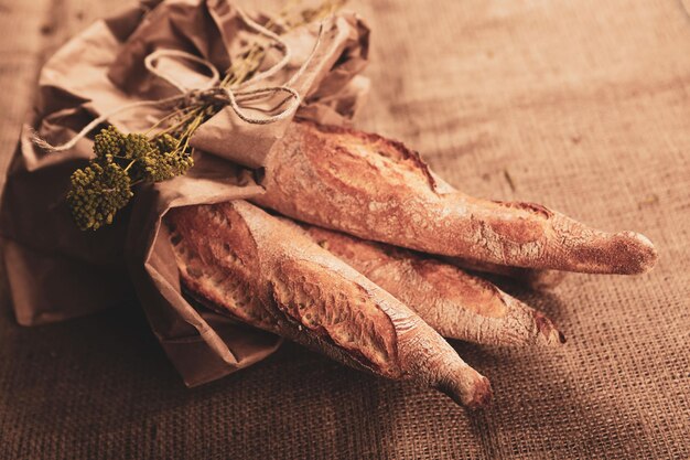 delizioso pane da forno estetico naturale