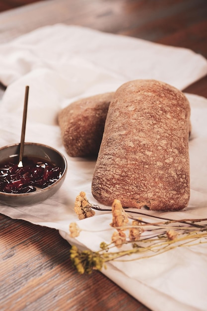 delizioso pane da forno estetico naturale