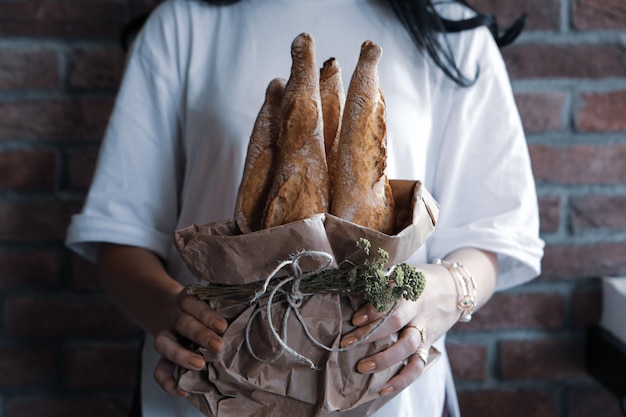 delizioso pane da forno estetico naturale