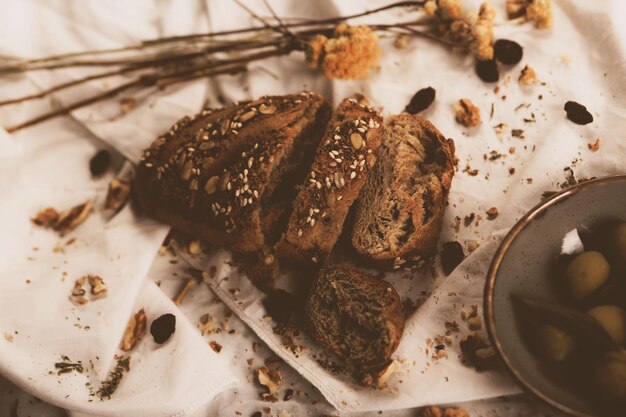 delizioso pane da forno estetico naturale