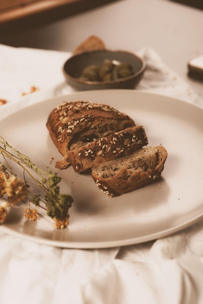 delizioso pane da forno estetico naturale