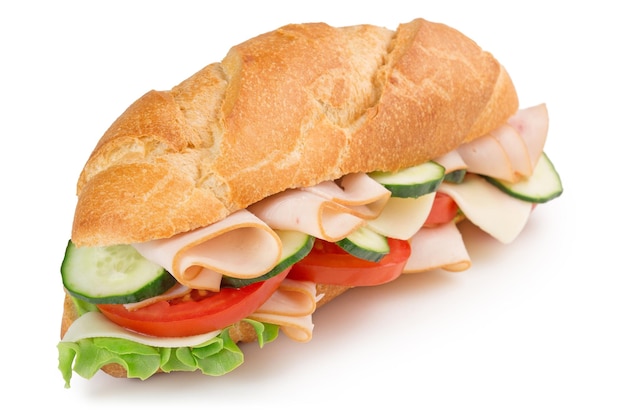 Delizioso panino al prosciutto