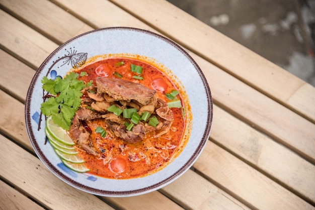 delizioso ramen di granchio rosso