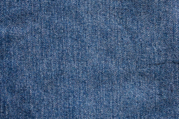 Denim blue jeans texture close up sfondo vista dall'alto