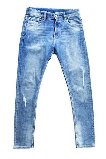 Denim isolato su bianco