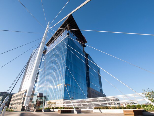 Denver Millennium Bridge all'alba.