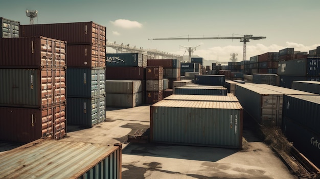 Deposito container import export AI generativa