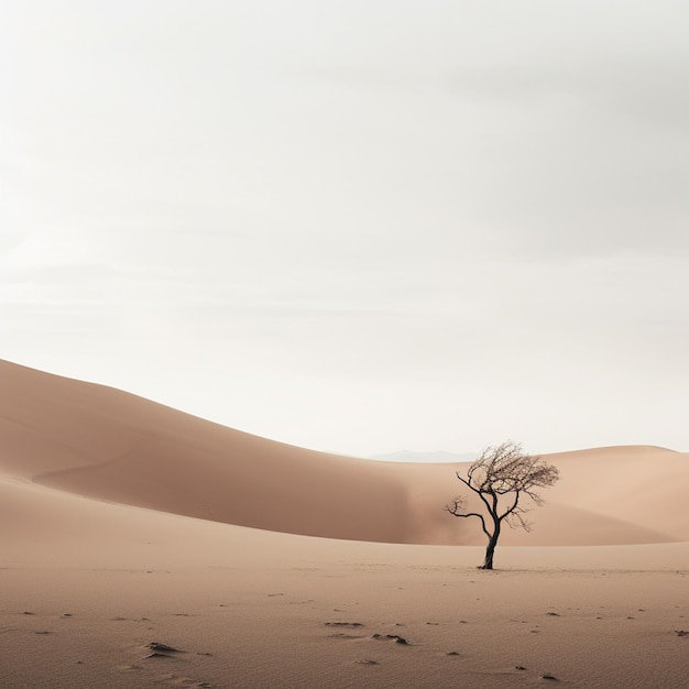 Desert Veiled in Grey cattura la cruda bellezza di una fotografia paesaggistica minimalista