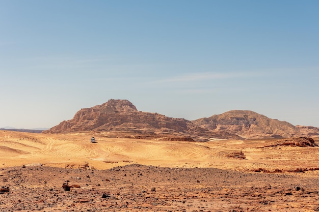 Deserto con montagne Sinai Egitto