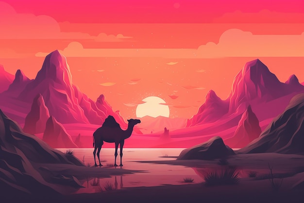 Deserto del Sahara rosa