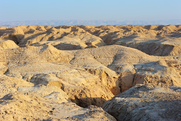 Deserto di Arava ai primi raggi del sole