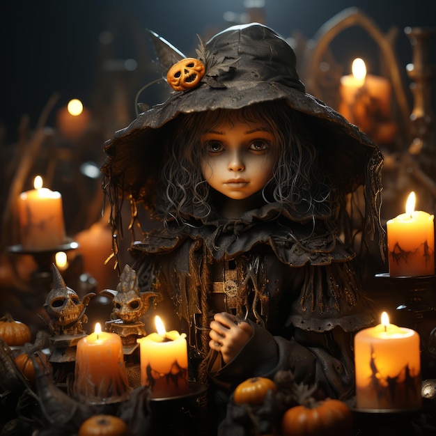 Design artistico realistico di Halloween