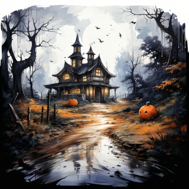 Design artistico realistico di Halloween