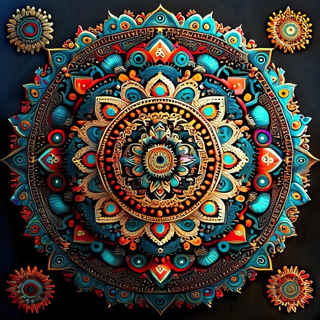 Design colorato mandala