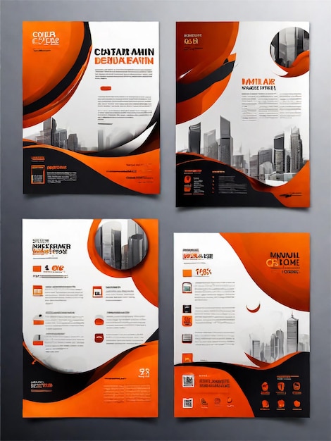 design copertina layout blu corporate flyer background report poster banner annuale medico