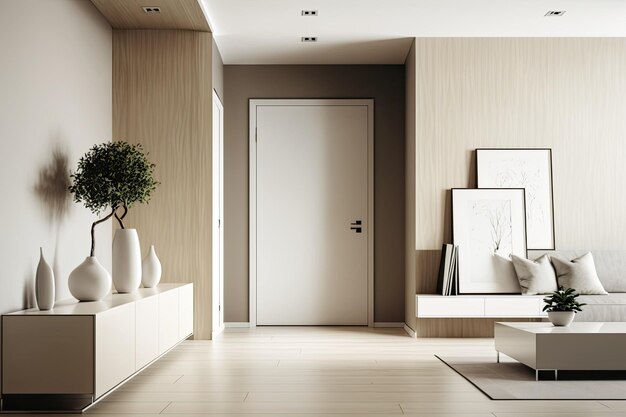 Design d'interni beige chiaro alla moda Appartamenti e immobili