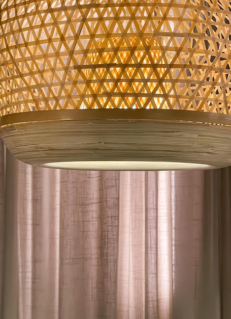 Design d'interni e arredamento di illuminazione elegante lampada moderna come dettaglio di mobili per prodotti per la decorazione della casa