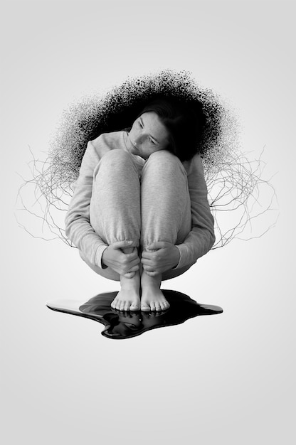 Design del collage della depressione