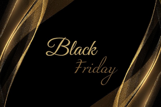 Design del poster del Black Friday in colori scuri