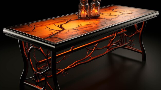 design del tavolino da caffè Sfondo creativo per fotografia ad alta definizione