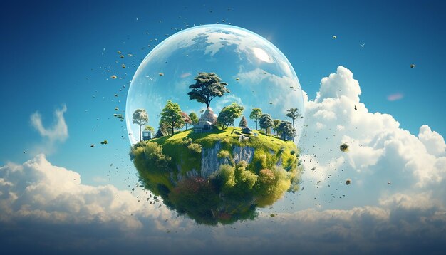 Design della giornata mondiale dell'ozono per un futuro migliore Concetto creativo