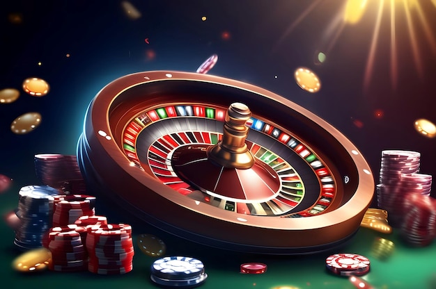 Design della ruota del casinò per il gioco d'azzardo