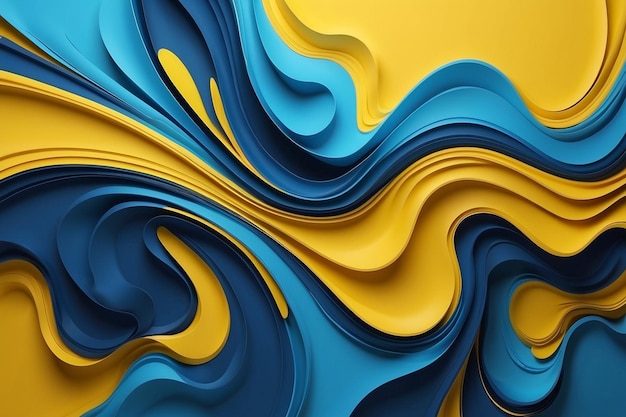 Design di colore giallo e blu per lo sfondo