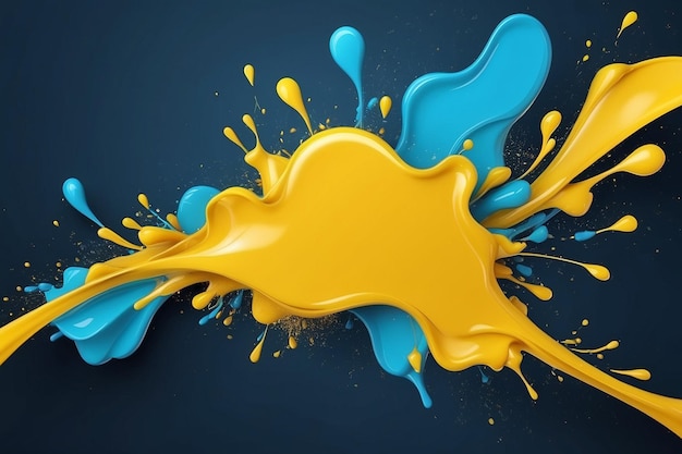 Design di colore giallo e blu per lo sfondo