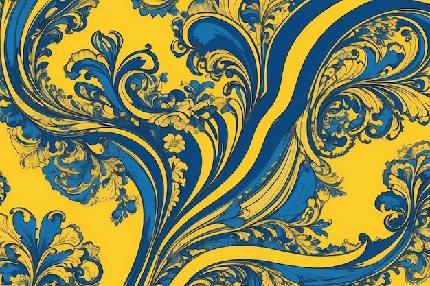 Design di colore giallo e blu per lo sfondo