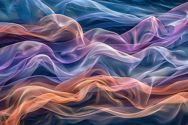 Design di opere d'arte dinamiche colorate in movimento d'onda