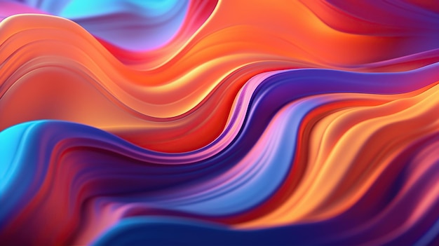 Design di sfondo a colori liquidi IA generativa