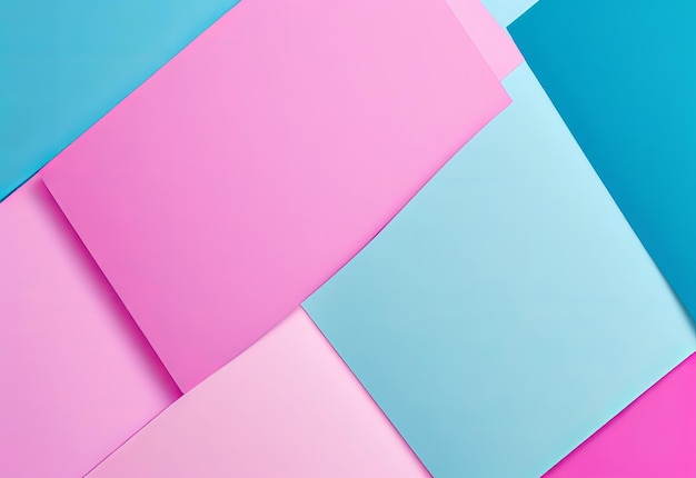 Design di sfondo in carta rosa e blu