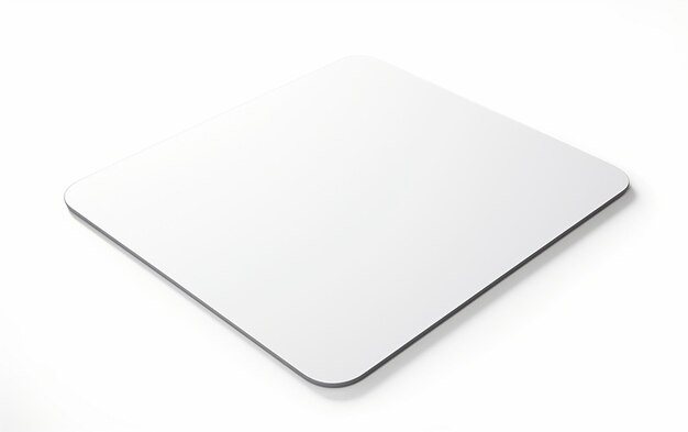 Design elegante del mousepad per computer su bianco