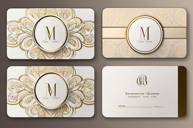 Foto design elegante della carta regalo monogramma