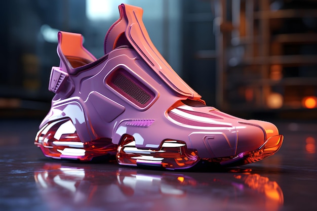 Design futuristico del modello di sneaker
