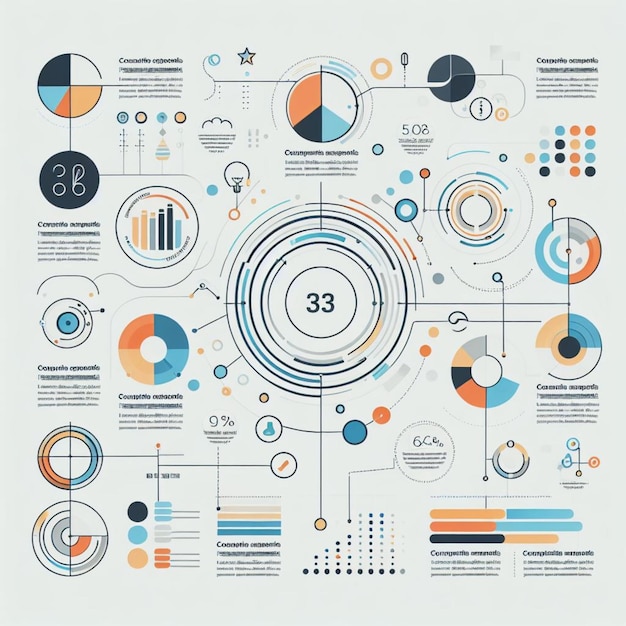 Design infografico minimalista e semplice