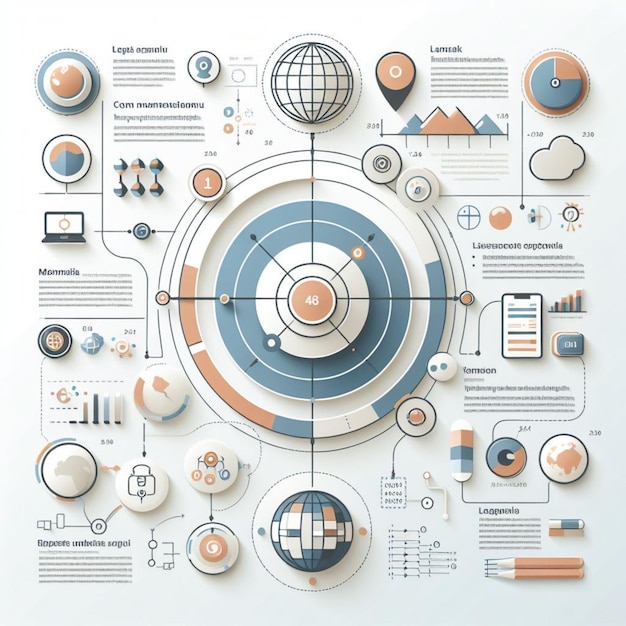 Design infografico minimalista e semplice