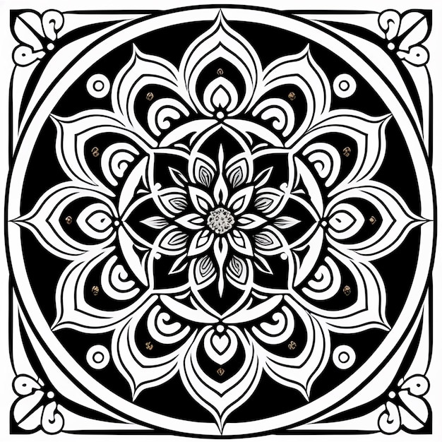 Design mandala di lusso e sfondo islamico in colore dorato