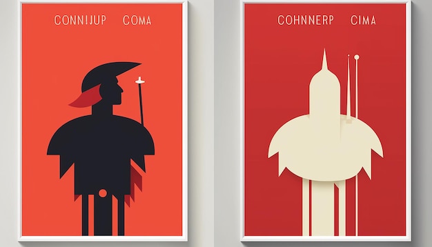 Design minimale del poster del Columbus Day