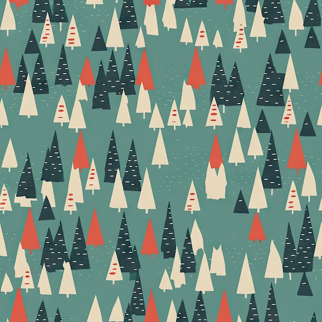 Design minimalista della carta da regalo dell'albero di Natale