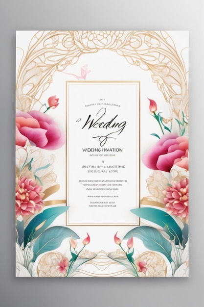 design minimalista e creativo di biglietti d'invito per matrimonio professionale