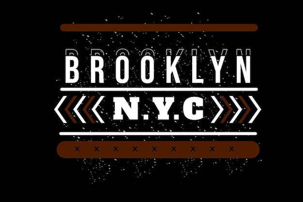 Design tipografico di Brooklyn New York City