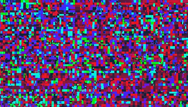 Design unico Abstract Digital Pixel Noise Glitch Errore Video Danni
