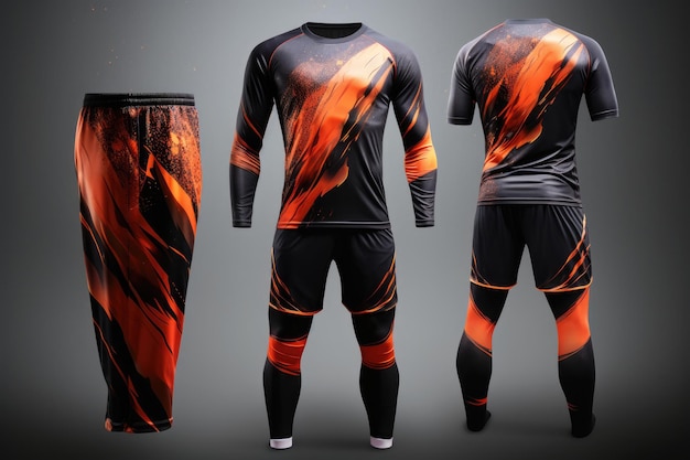 Design uniforme da calcio 3d