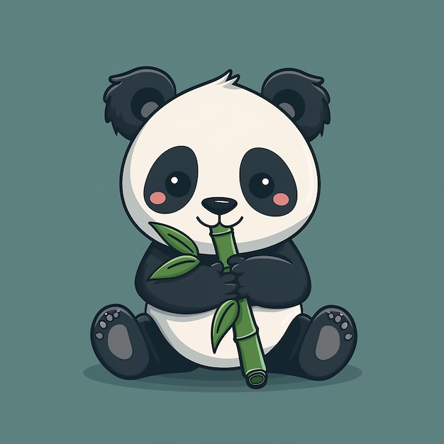 design vettoriale panda carino