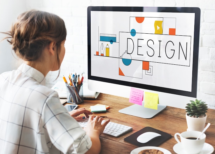 Photo designer sedang bekerja