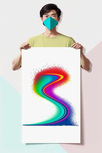 Designer stile minimalista creazione ispirazione carta da parati sfondo illustrazione arte astratta