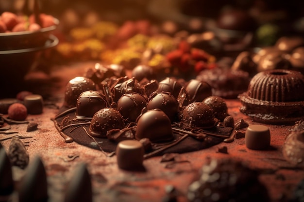 Dessert al cioccolato IA generativa