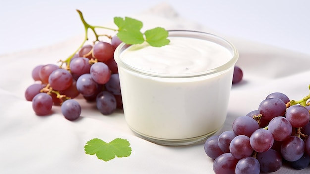 Dessert all'uva con yogurt vegetale